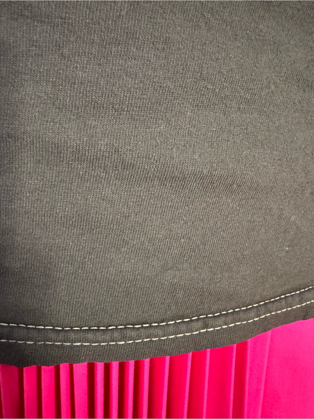 J35. Black Graphic Tee with Pink Accent - Picture 6 of 6